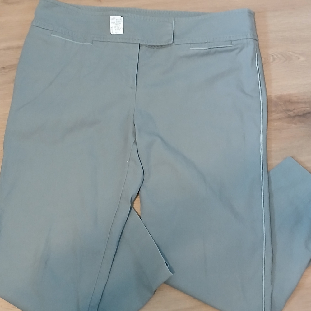 LOFT Grayish Blue Straight-Leg Trousers- Size 10